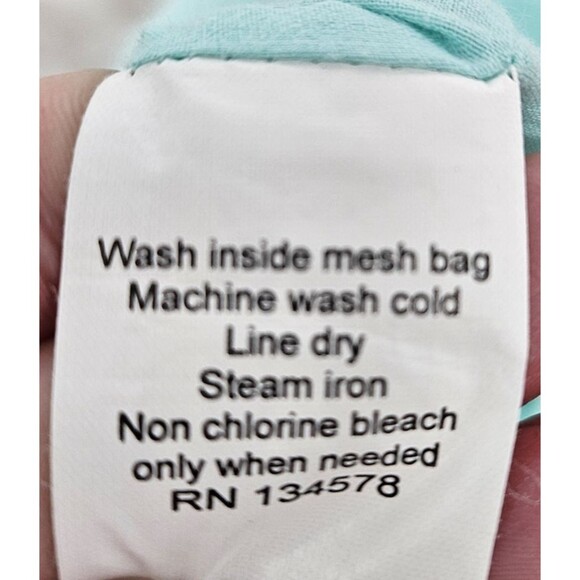 Vineyard Vines Mint Green Dress sz 2 Linen Cotton V-Neck Countryside Spring Xs - Picture 8 of 8